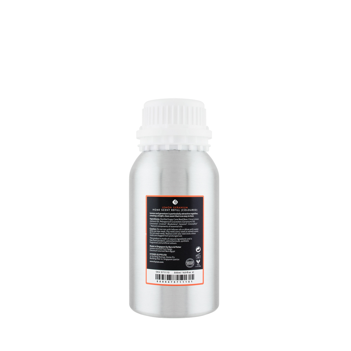 Refill Home Scent Lemon Geranium (Red Coloured), 500ml