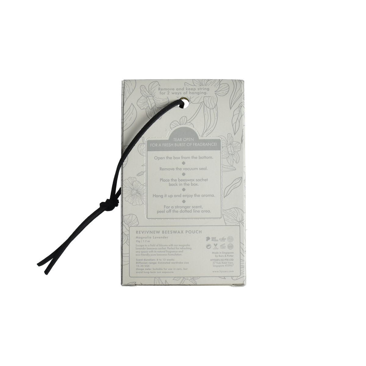 RevivNew Beeswax Pouch, Magnolia Lavender