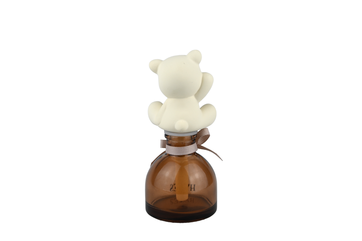 Clay Diffuser Set of 2, Beary (Yuzu Vetiver & Bergamot Jasmine)