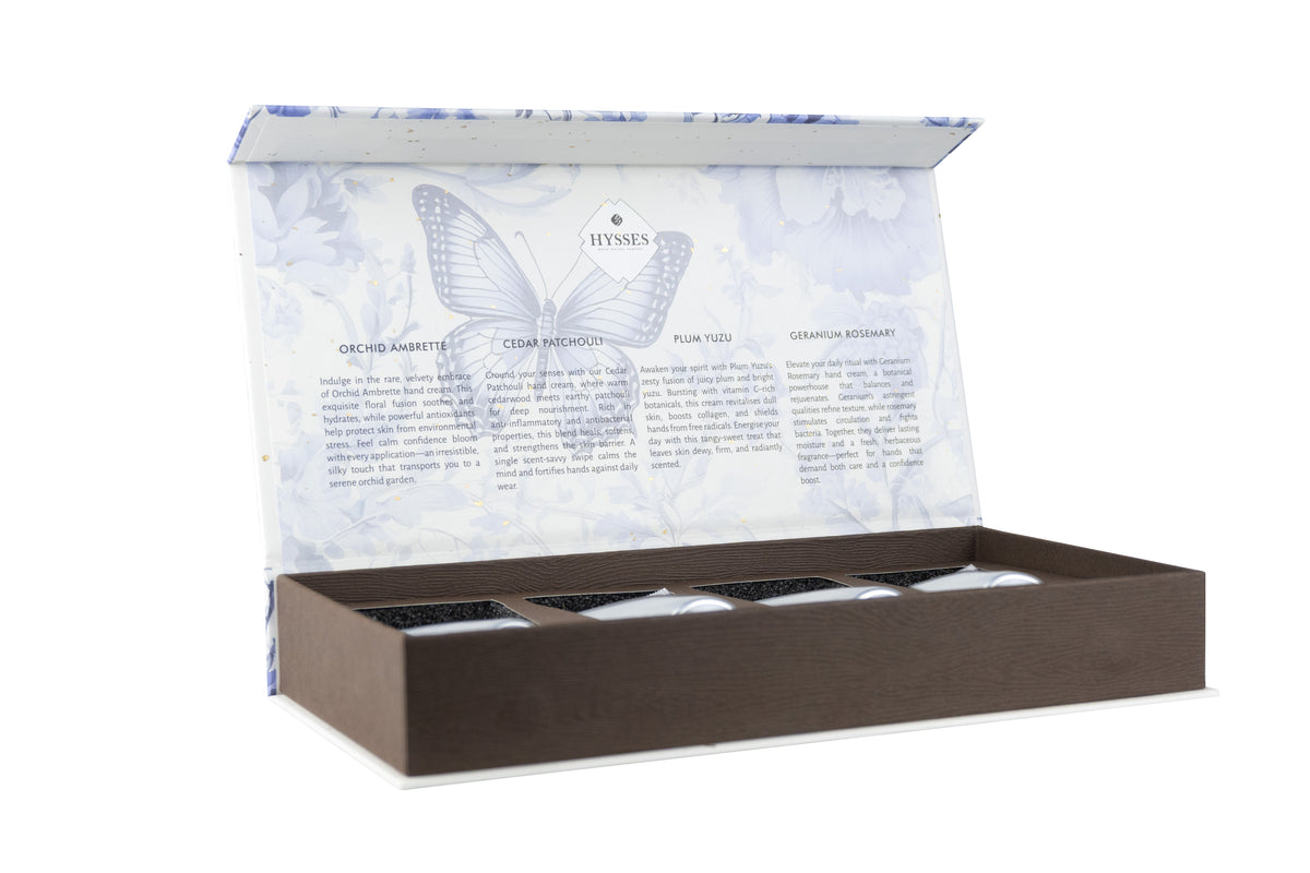 Gift Set Of 4 Hand Cream, 25g (Plum Yuzu, Geranium Rosemary, Orchid Ambrette & Cedar Patchouli)