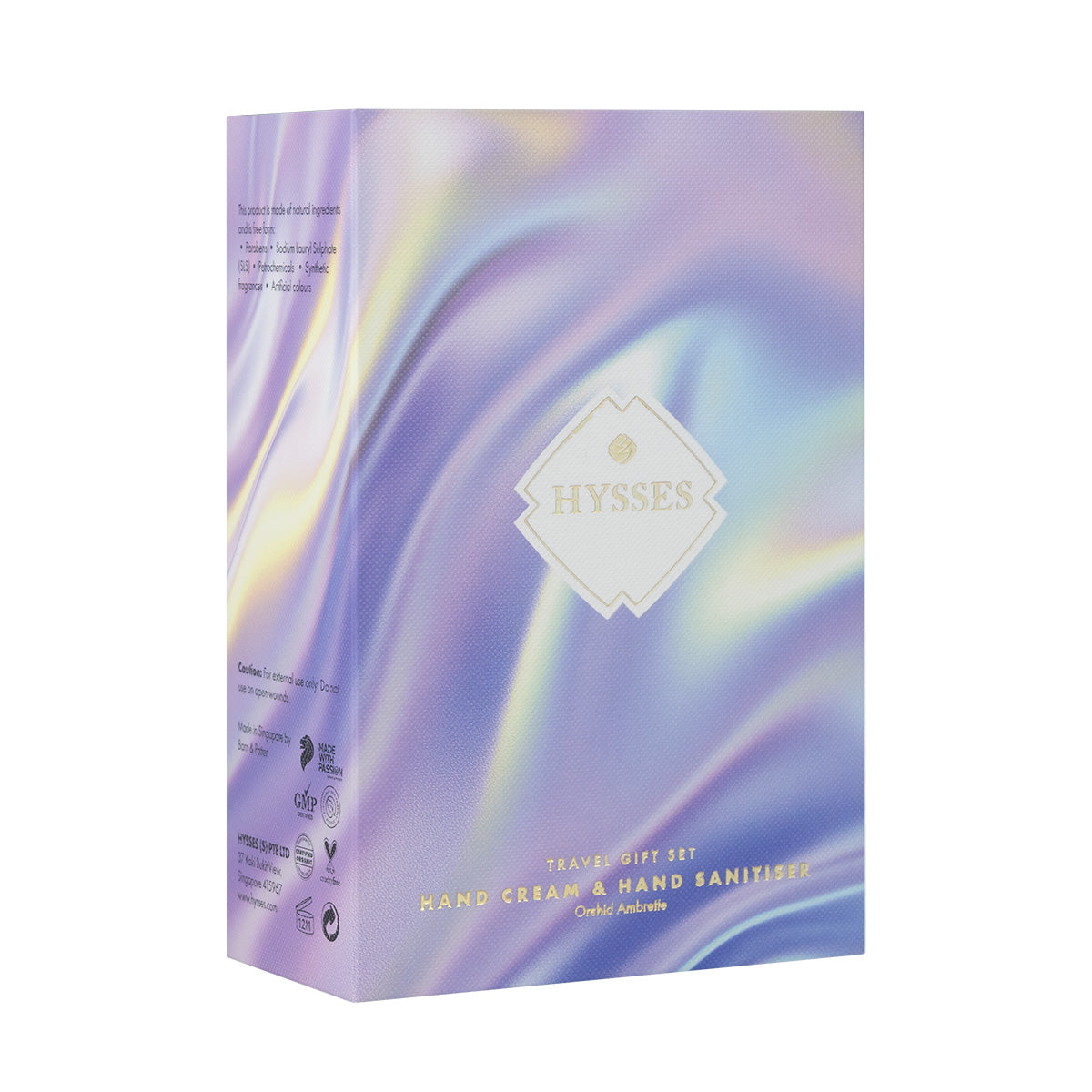 Gift Set Of 2 Hand Cream & Sanitiser, Orchid Ambrette, 25g/65ml