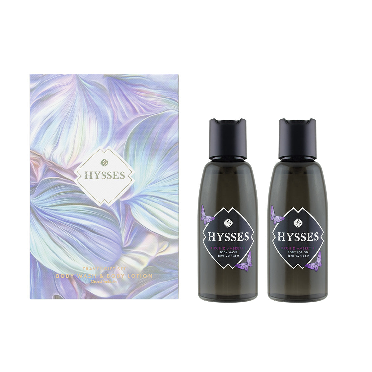 Gift Set Of 2 Body Wash & Lotion, Orchid Ambrette, 65ml