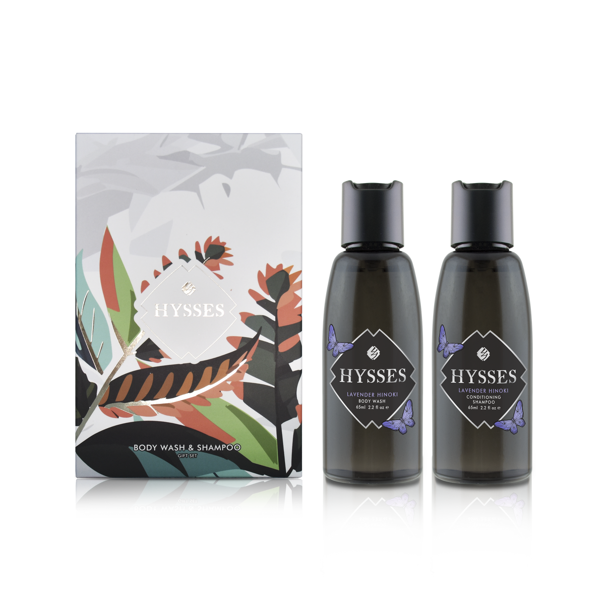 Gift Set Of 2, Body Wash &amp; Shampoo Lavender Hinoki, 65ml