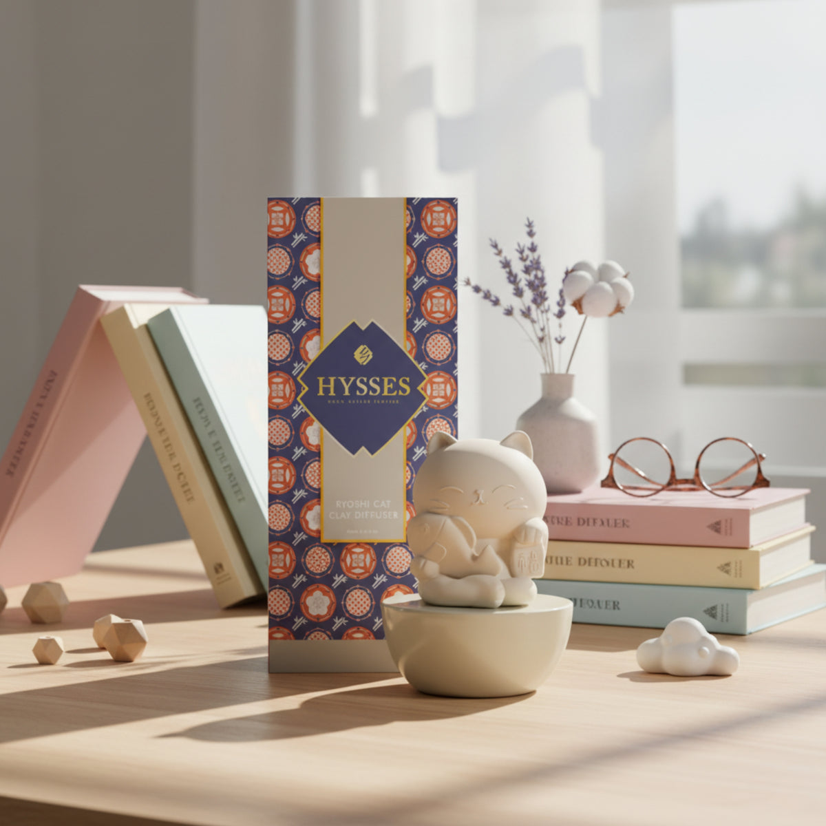 Clay Diffuser Ryoshi Cat