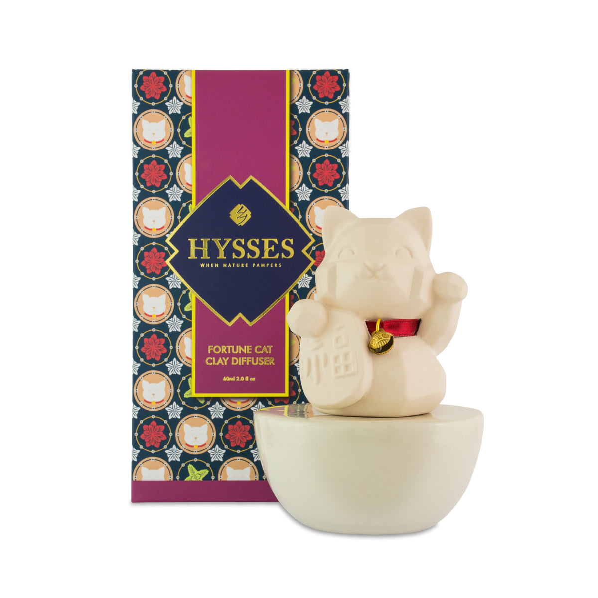 Fortune Cat Clay Diffuser