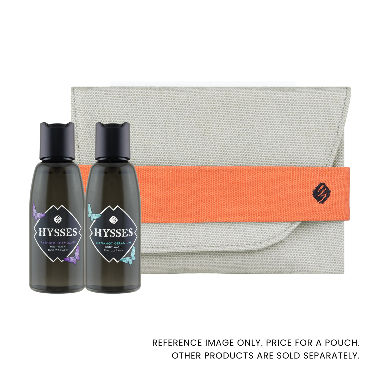 Travel Pouch, Olive Orange