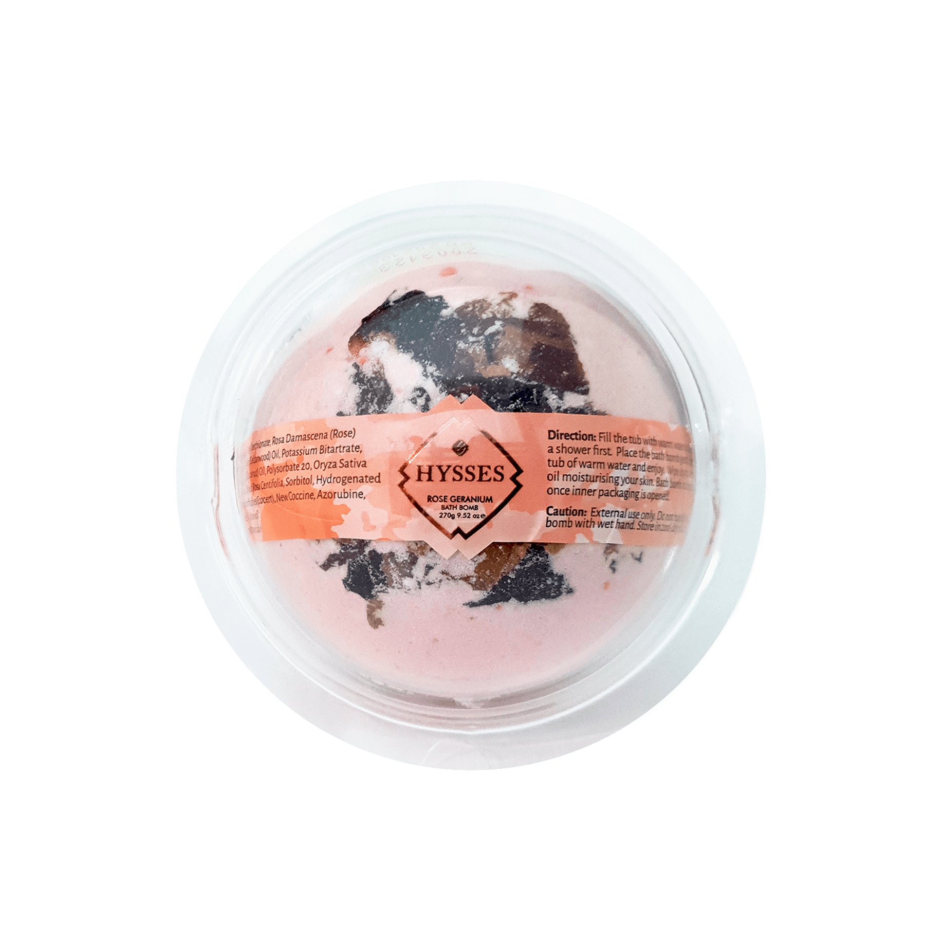 Bath Bomb, Rose Geranium - Hysses Singapore