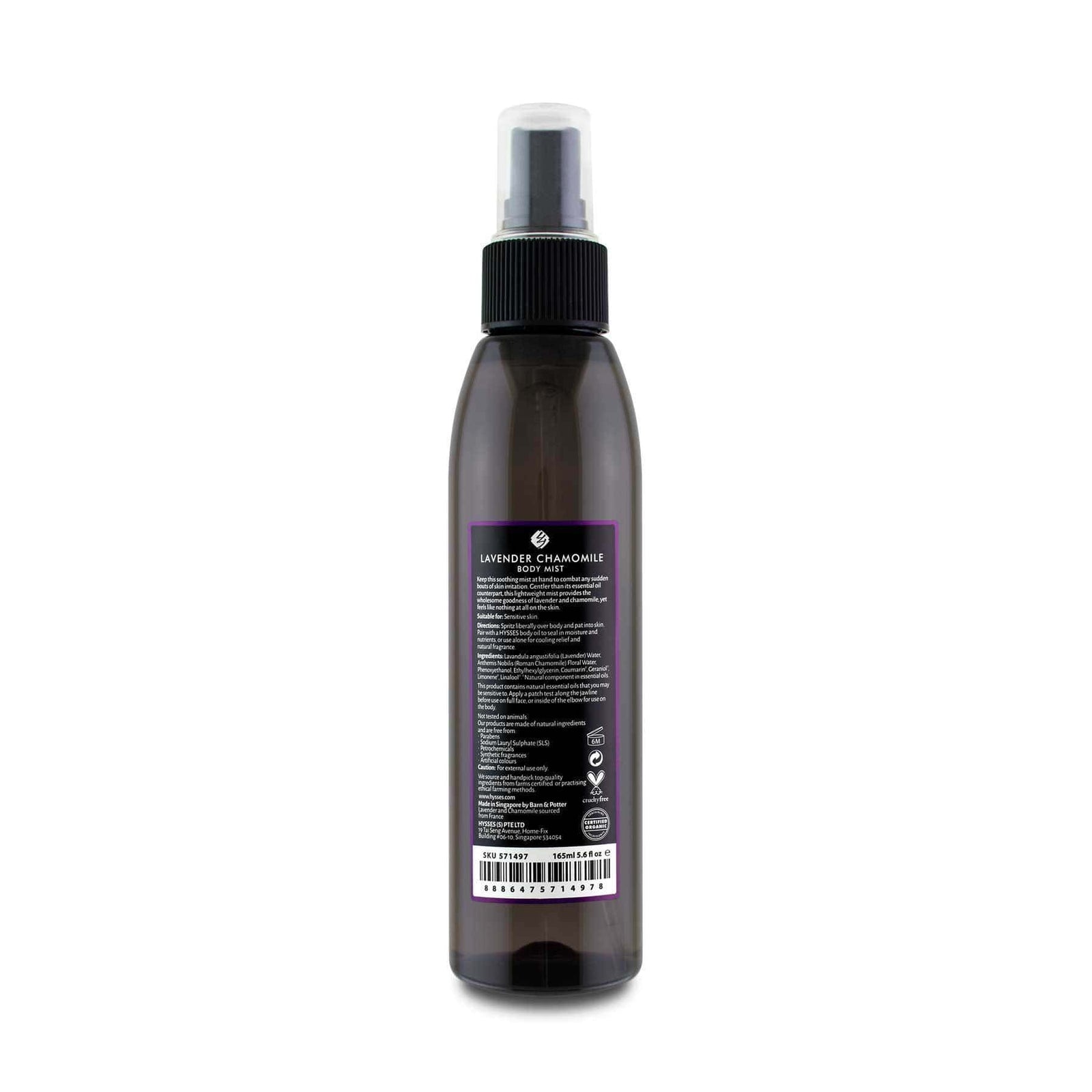Hysses Body Care Body Mist Lavender Chamomile