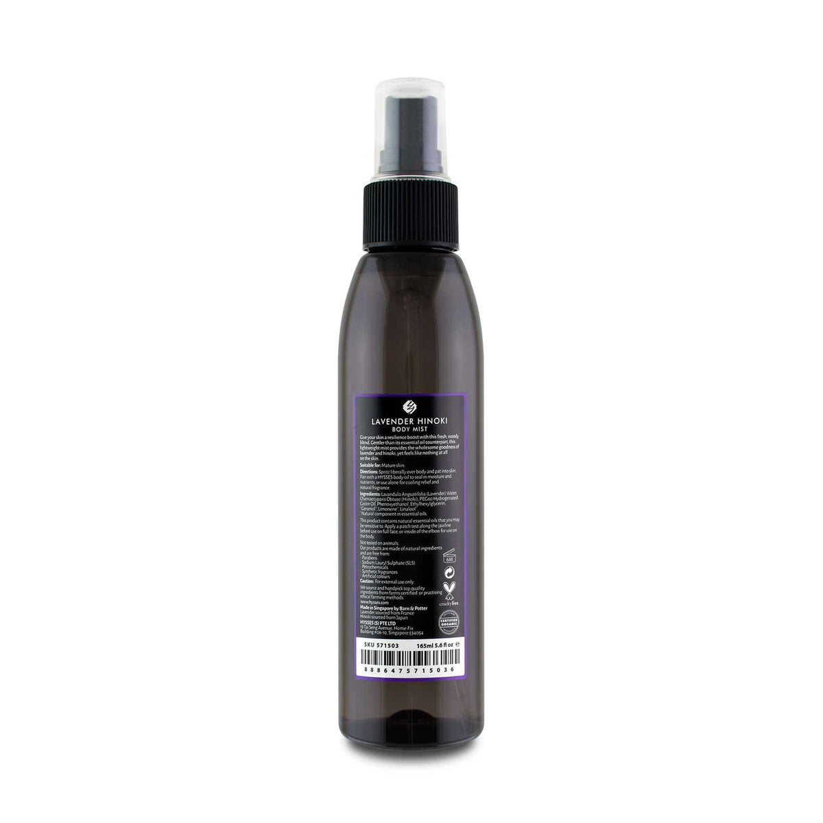 Hysses Body Care Body Mist Lavender Hinoki