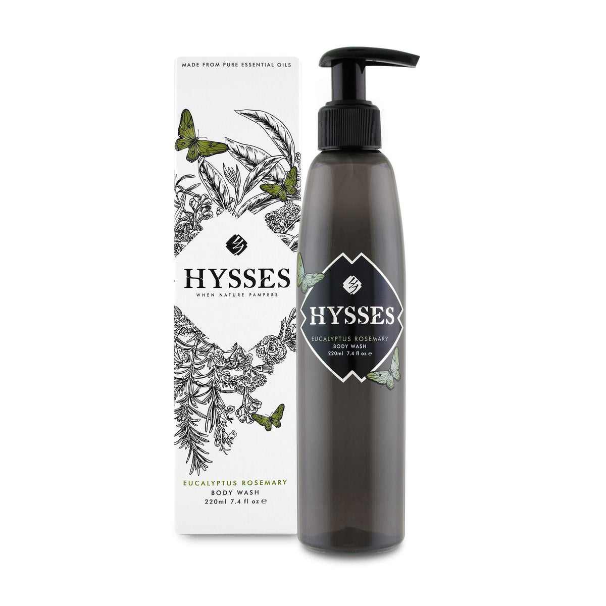 Hysses Body Care 220ml Body Wash Eucalyptus Rosemary, 220ML