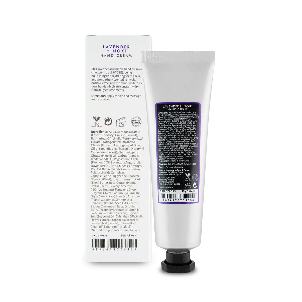 Hand Cream Lavender Hinoki - Hysses Singapore