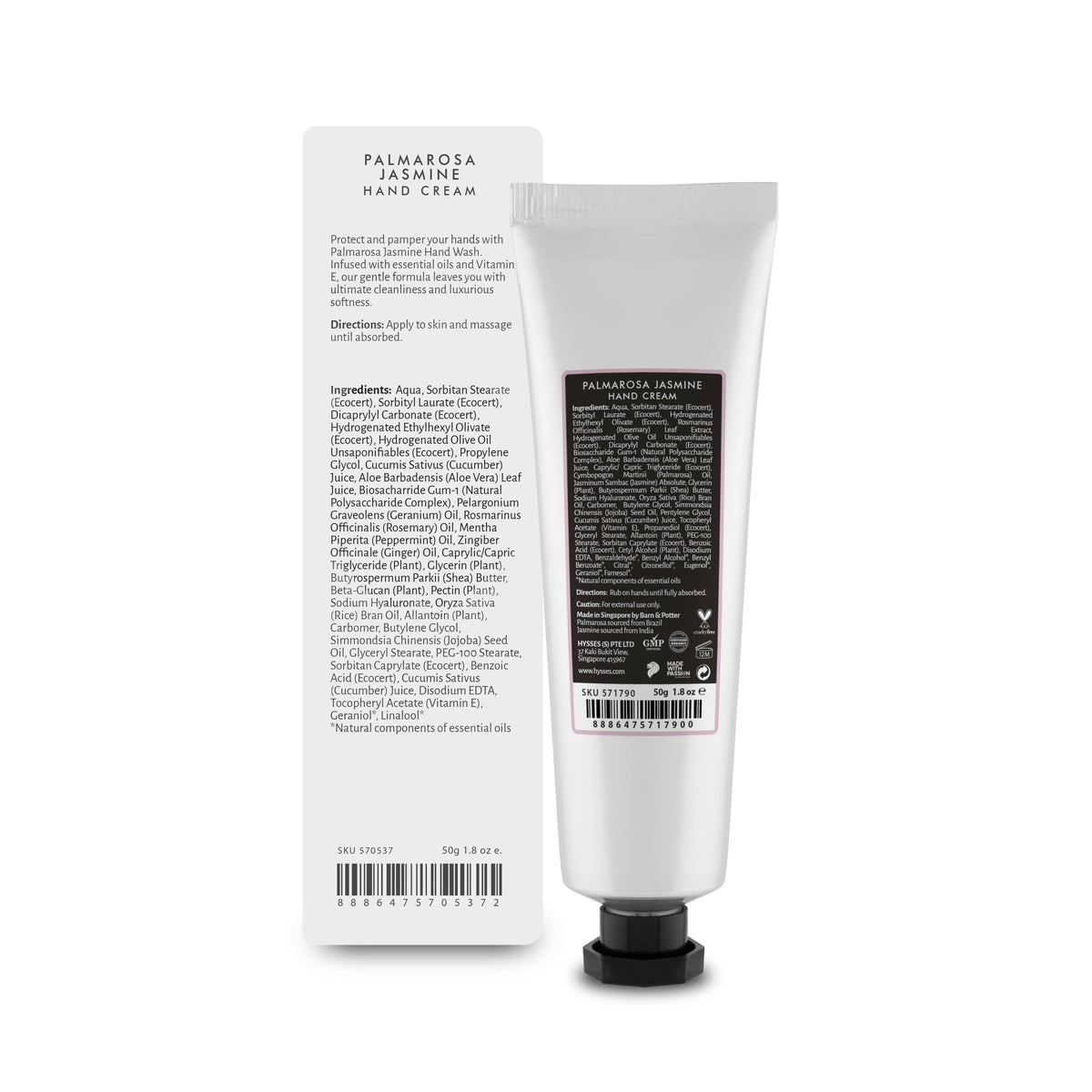 Hysses Body Care Hand Cream Palmarosa Jasmine