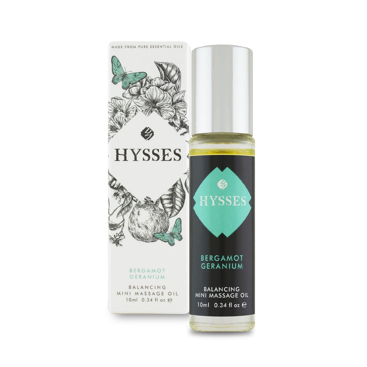 Hysses Body Care Mini Massage Oil Bergamot Geranium