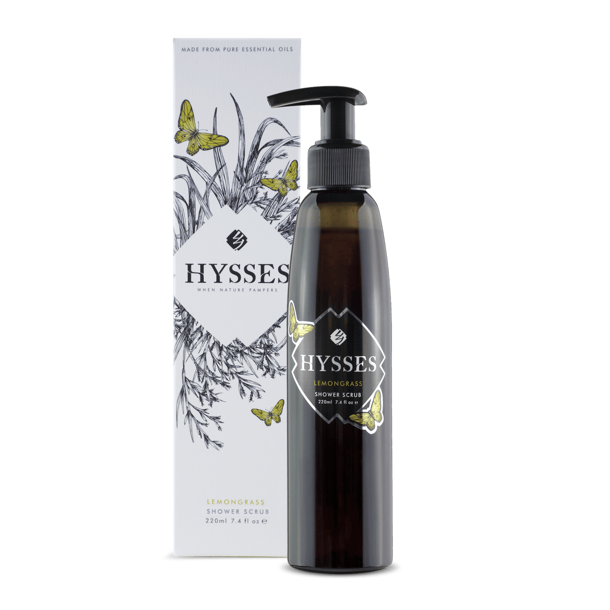 Hysses Body Care 220ml Shower Scrub Lemongrass