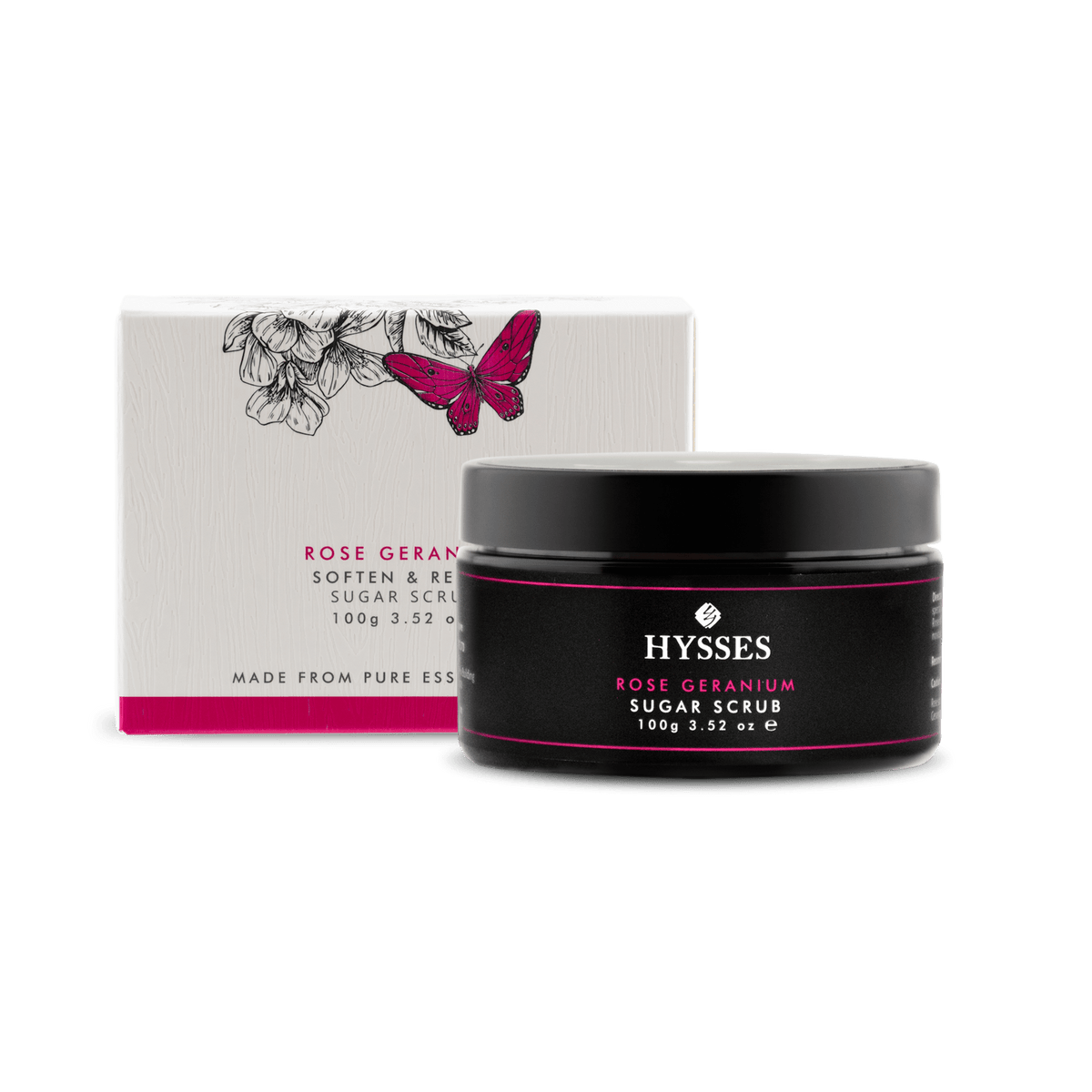 Hysses Body Care Sugar Scrub Rose Geranium