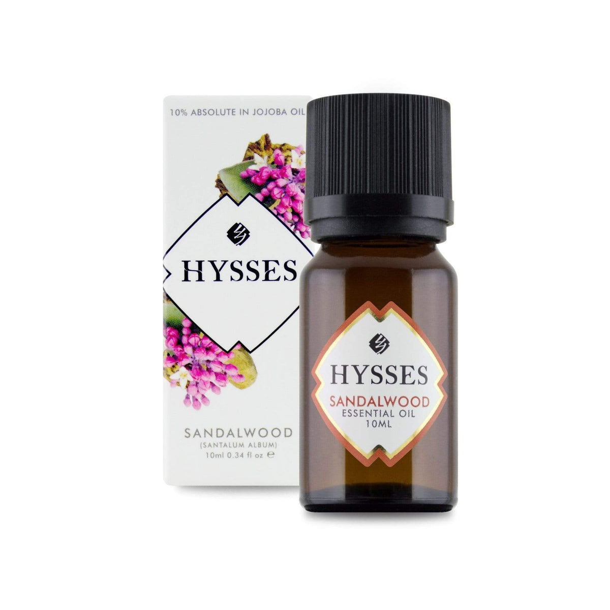 Hysses Essential Oil 10ml Essential Oil Sandalwood (10% in Jojoba Oil)