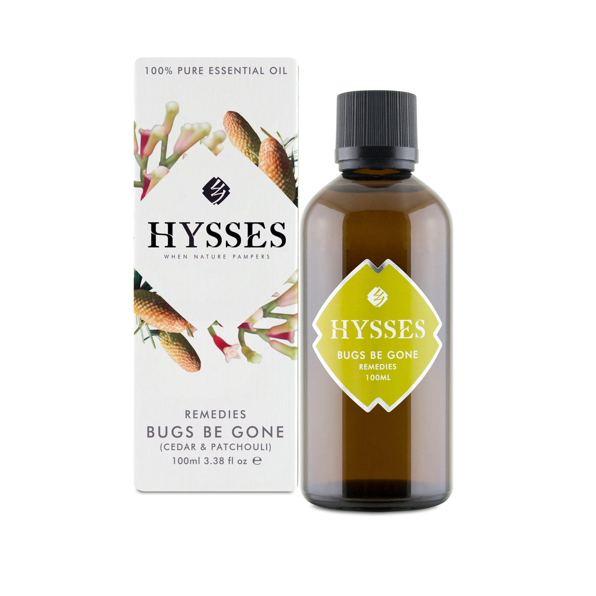 Hysses Essential Oil 100ml Remedies, Bugs Be Gone