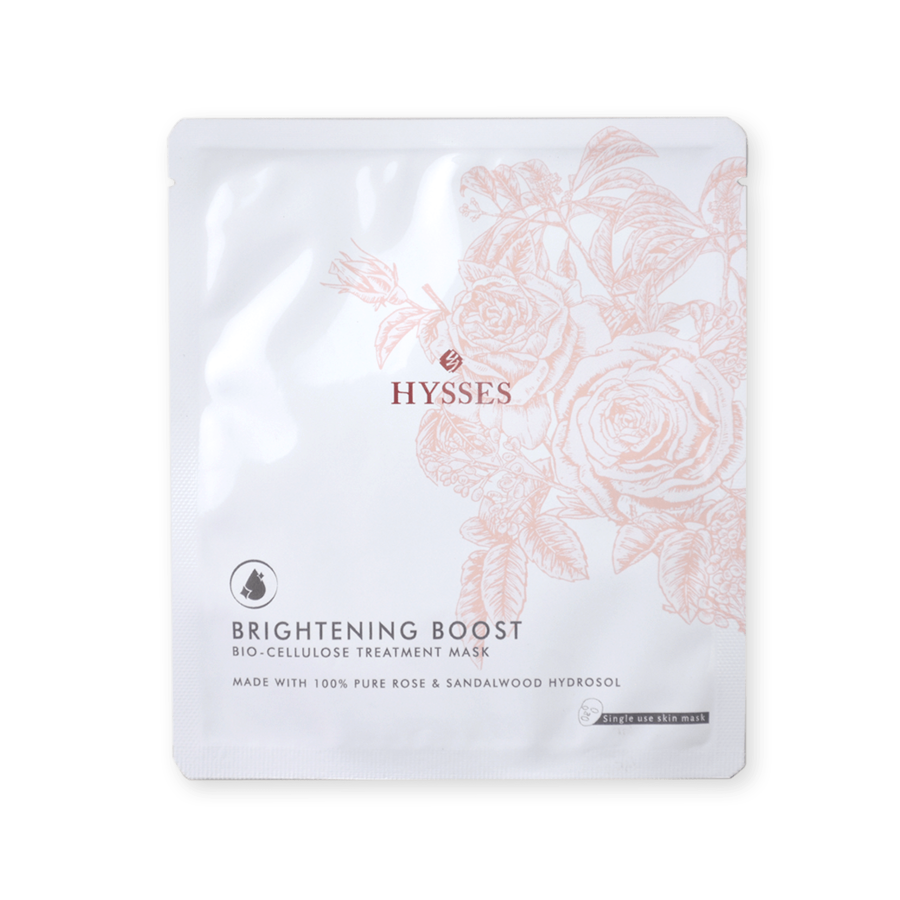 Bio Cellulose Brightening Mask Rose Sandalwood - Hysses Singapore