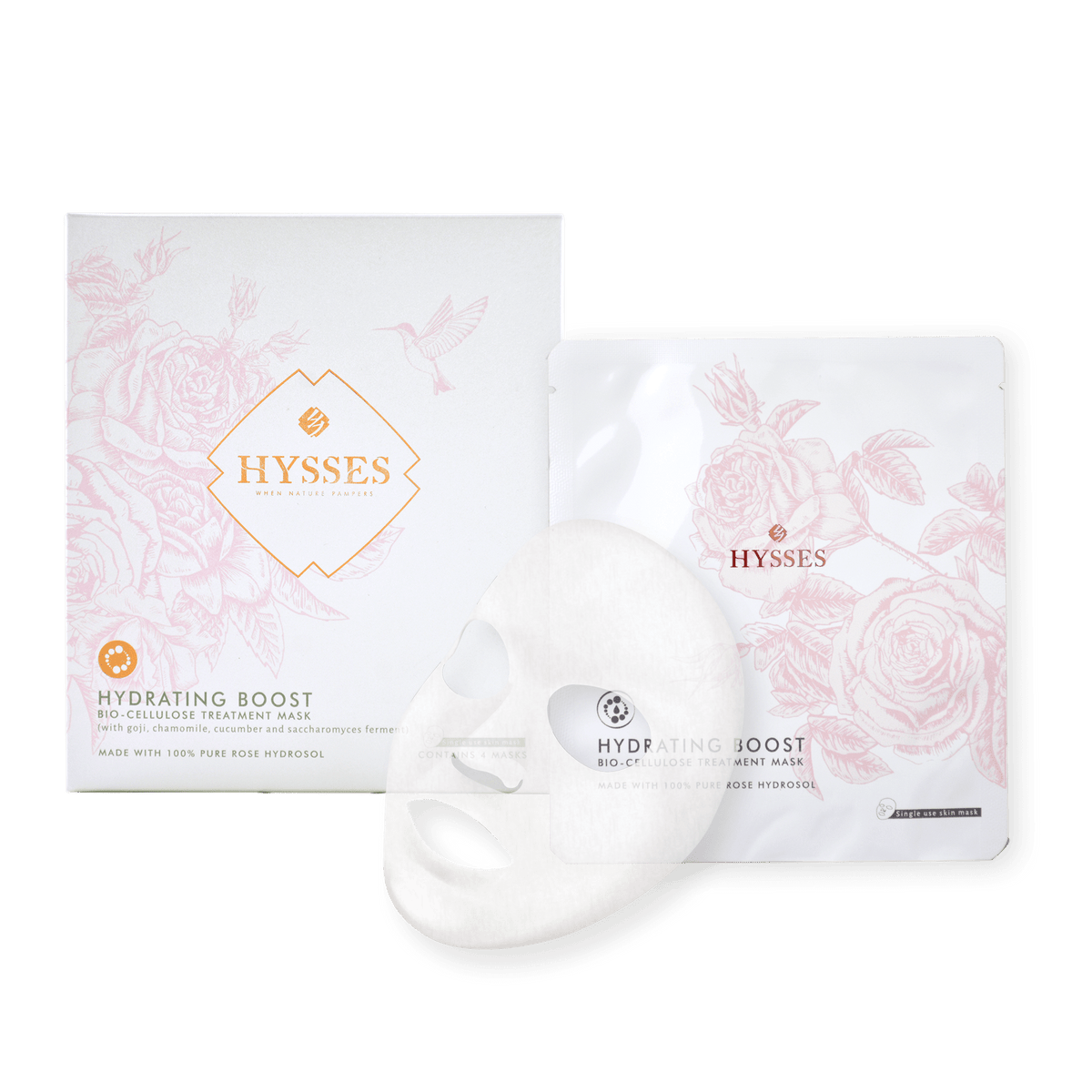 Bio Cellulose Hydrating Mask Rose - Hysses Singapore