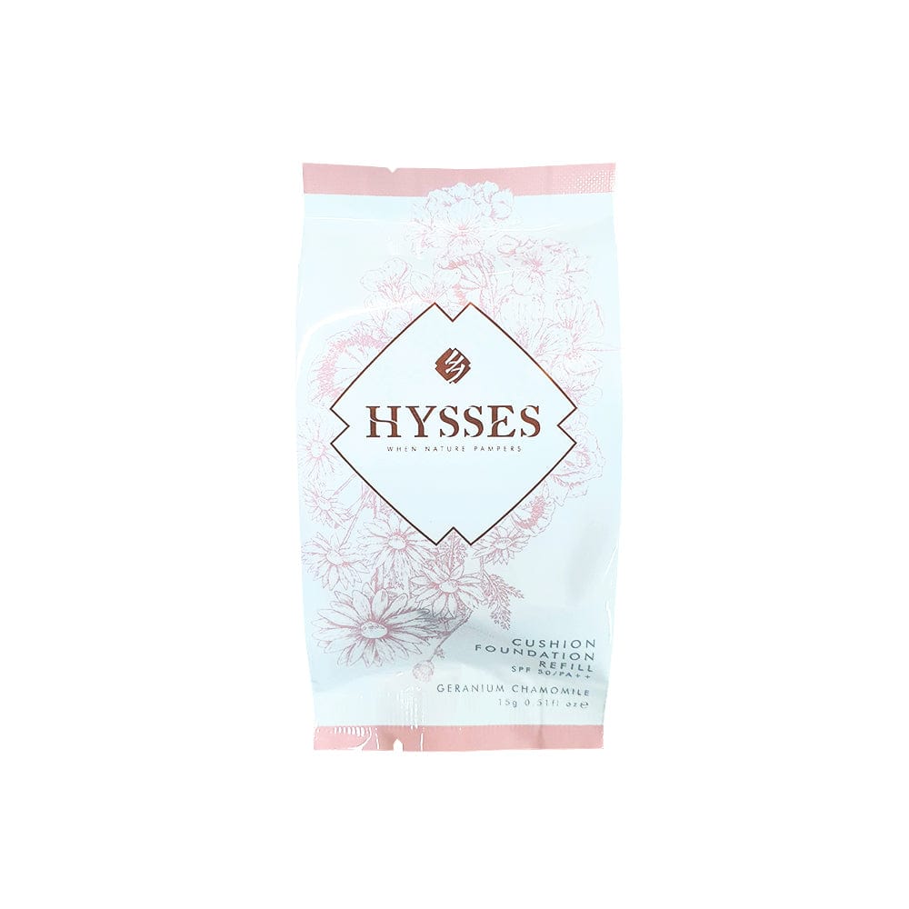 CUSHION FOUNDATION REFILL, GERANIUM CHAMOMILE SPF 50/PA++ - Hysses Singapore