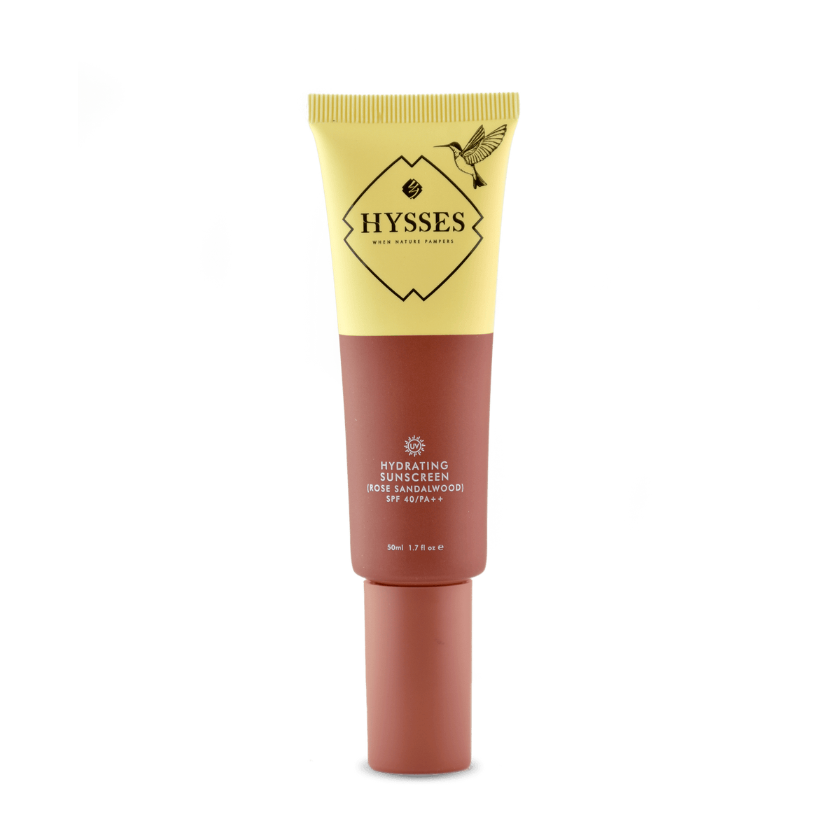 Hysses Face Care Hydrating Sunscreen Rose Sandalwood SPF 40 / PA++