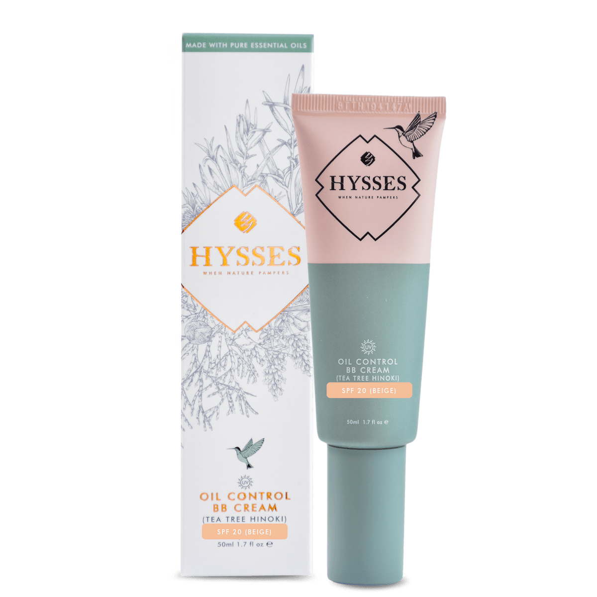 Oil Control BB Cream Tea Tree Hinoki SPF20 - Hysses Singapore