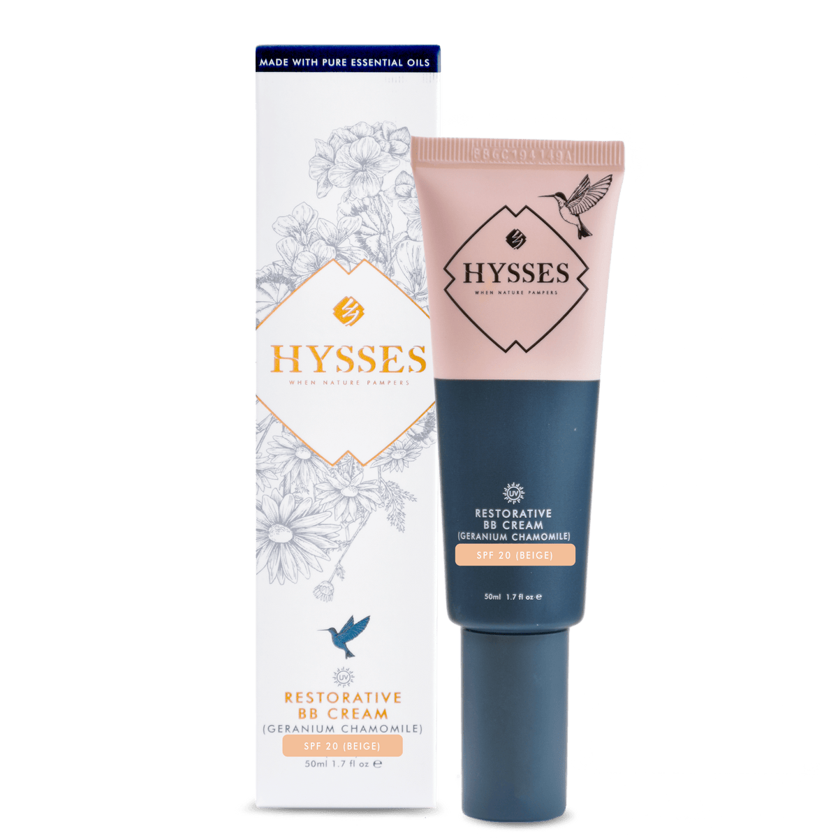 Hysses Face Care Restorative BB Cream Geranium Chamomile SPF20