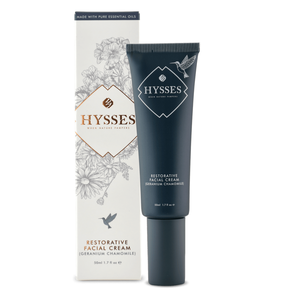 Hysses Face Care Restorative Facial Cream Geranium Chamomile