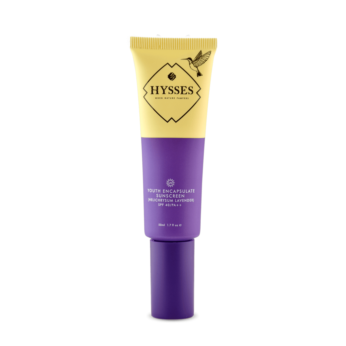 Hysses Face Care Youth Encapsulate Sunscreen Helichrysum Lavender SPF 40 / PA++