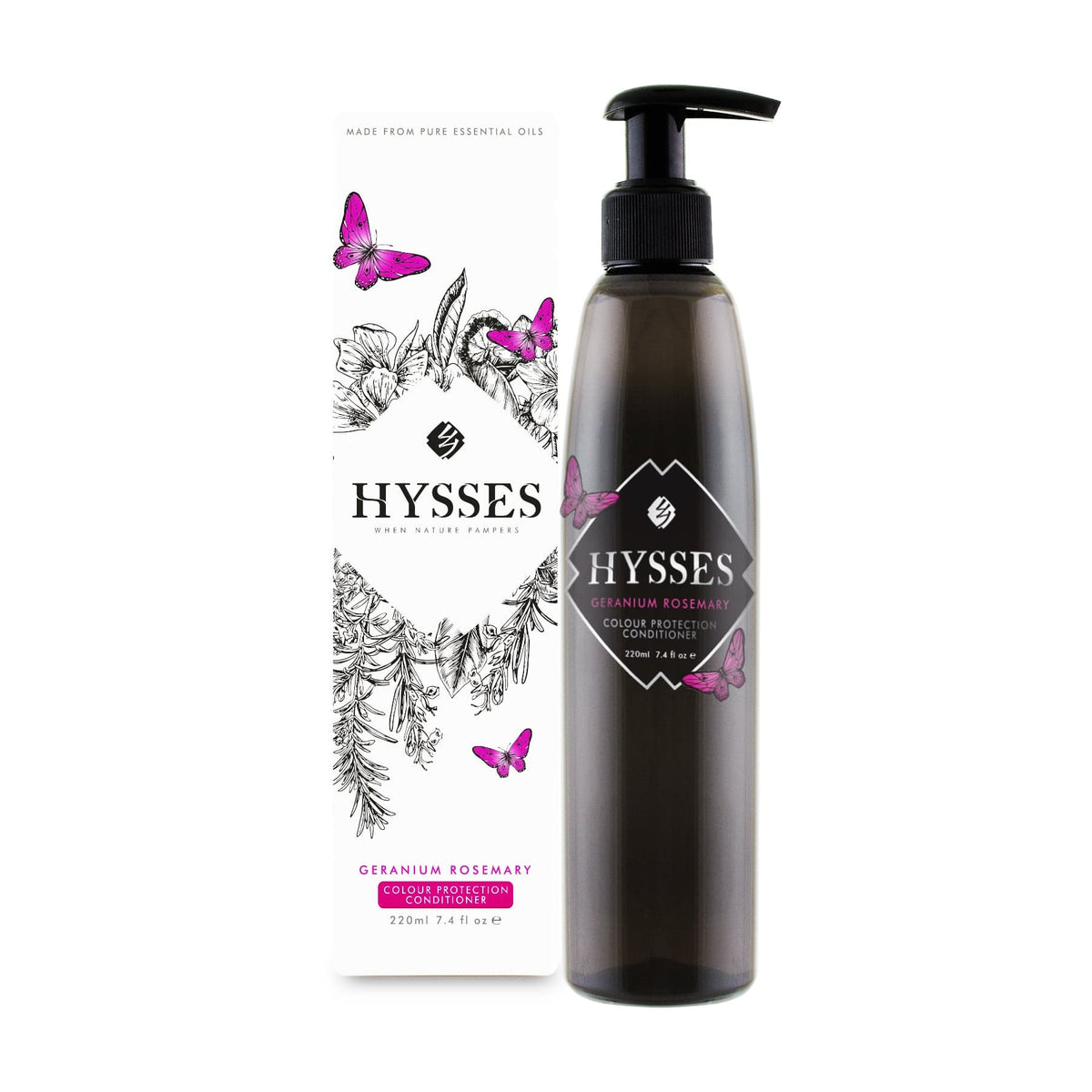 Hysses Hair Care 220ml Colour Protection Conditioner, Geranium Rosemary