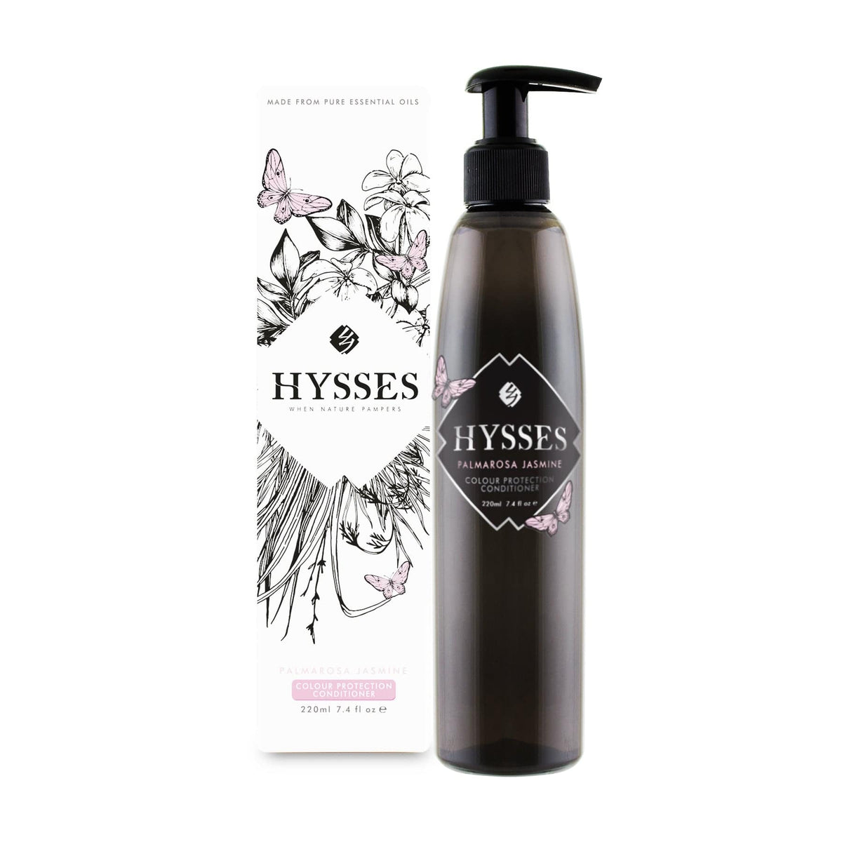 Hysses Hair Care 220ml Colour Protection Conditioner, Palmarosa Jasmine