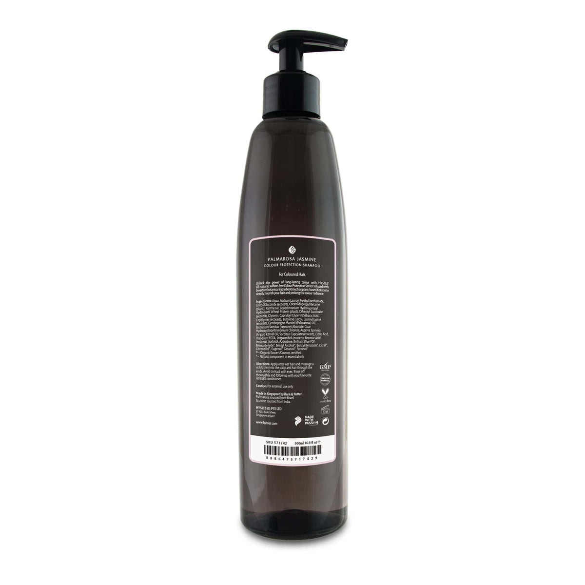 Hysses Hair Care Colour Protection Shampoo, Palmarosa Jasmine