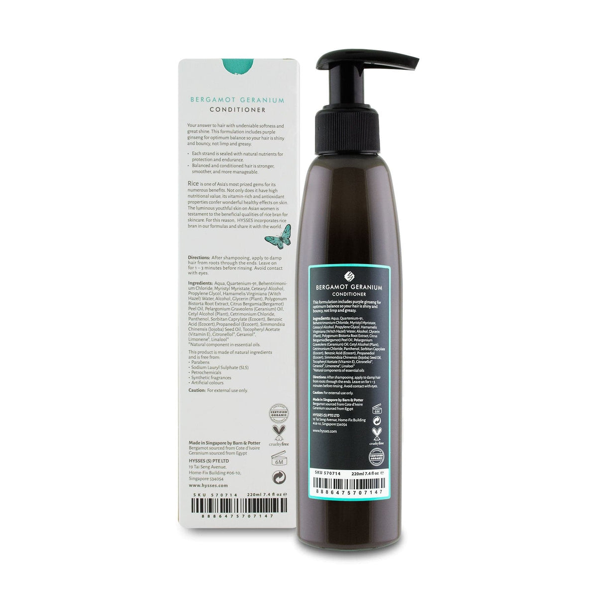 Hysses Hair Care Conditioner Bergamot Geranium