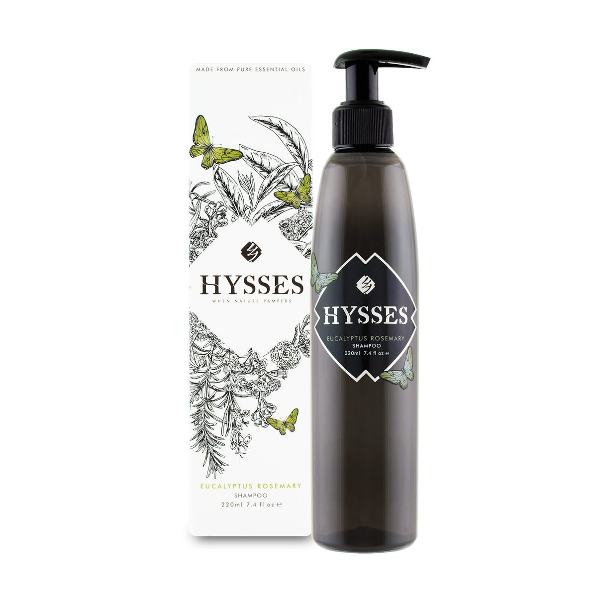 Hysses Hair Care 220ml Shampoo Eucalyptus Rosemary