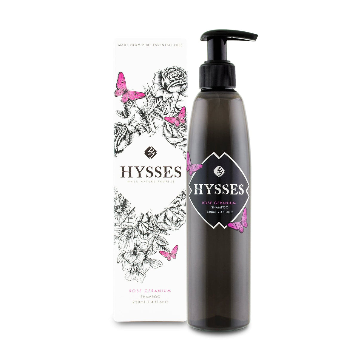 Hysses Hair Care 220ml Shampoo Rose Geranium