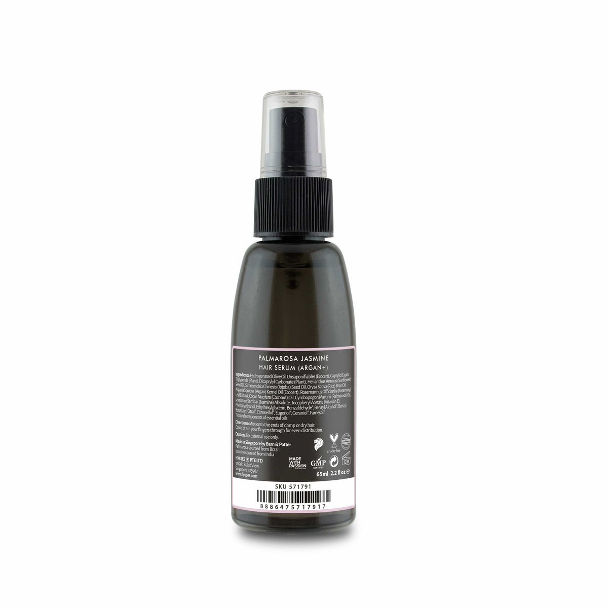 Hysses Hair Serum Hair Serum Palmarosa Jasmine (Argan +), 65ML