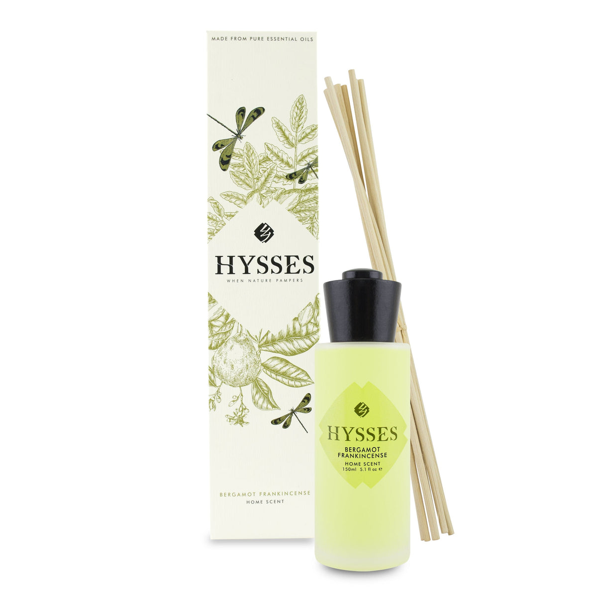 Home Scent Reed Diffuser Bergamot Frankincense - Hysses Singapore