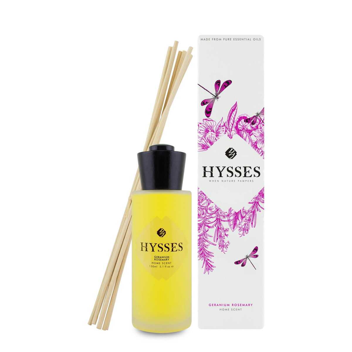 Hysses Home Scents Home Scent Reed Diffuser Geranium Rosemary