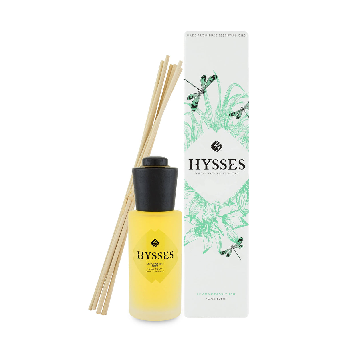 Hysses Home Scents Home Scent Reed Diffuser Lemongrass Yuzu