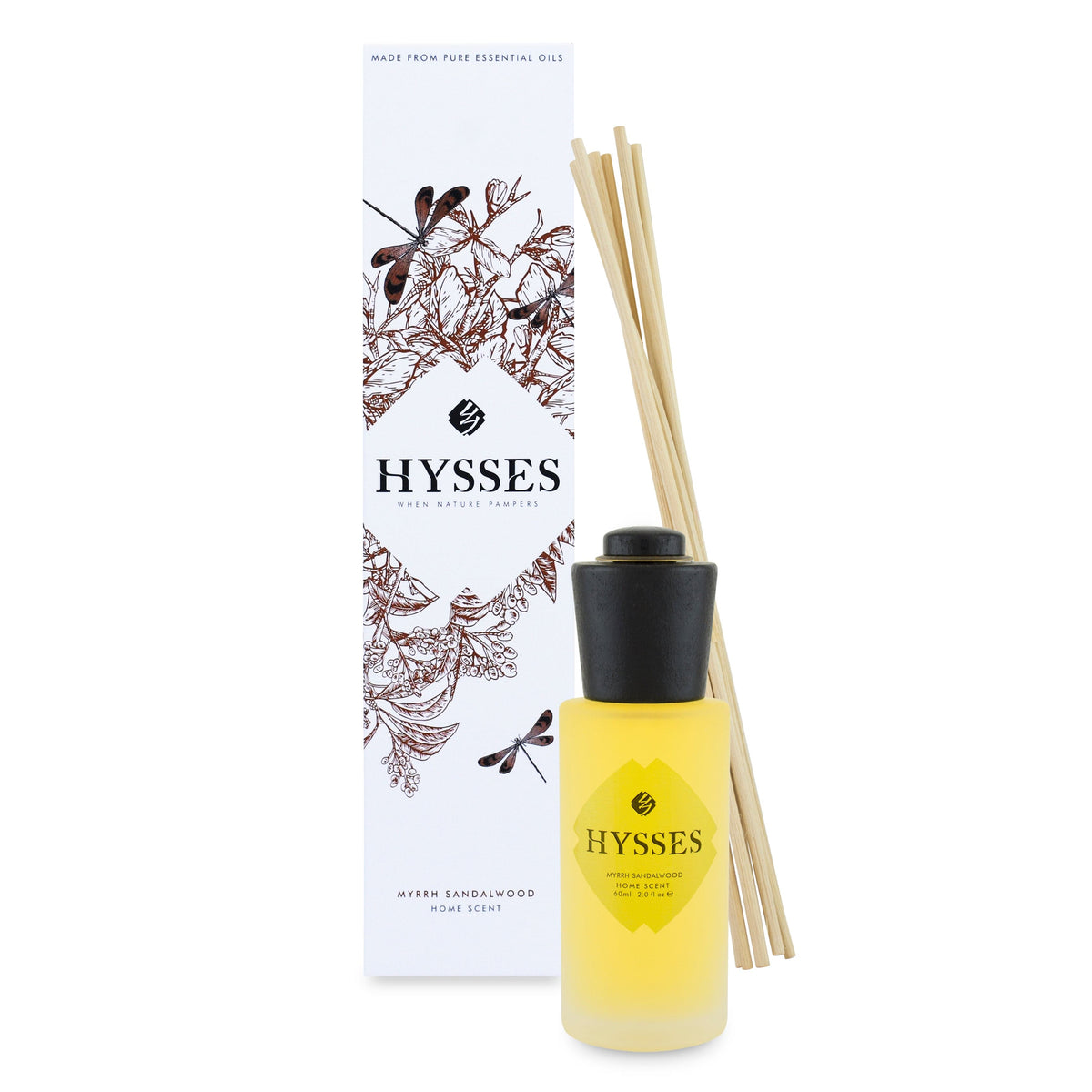 Home Scent Reed Diffuser Myrrh Sandalwood - Hysses Singapore