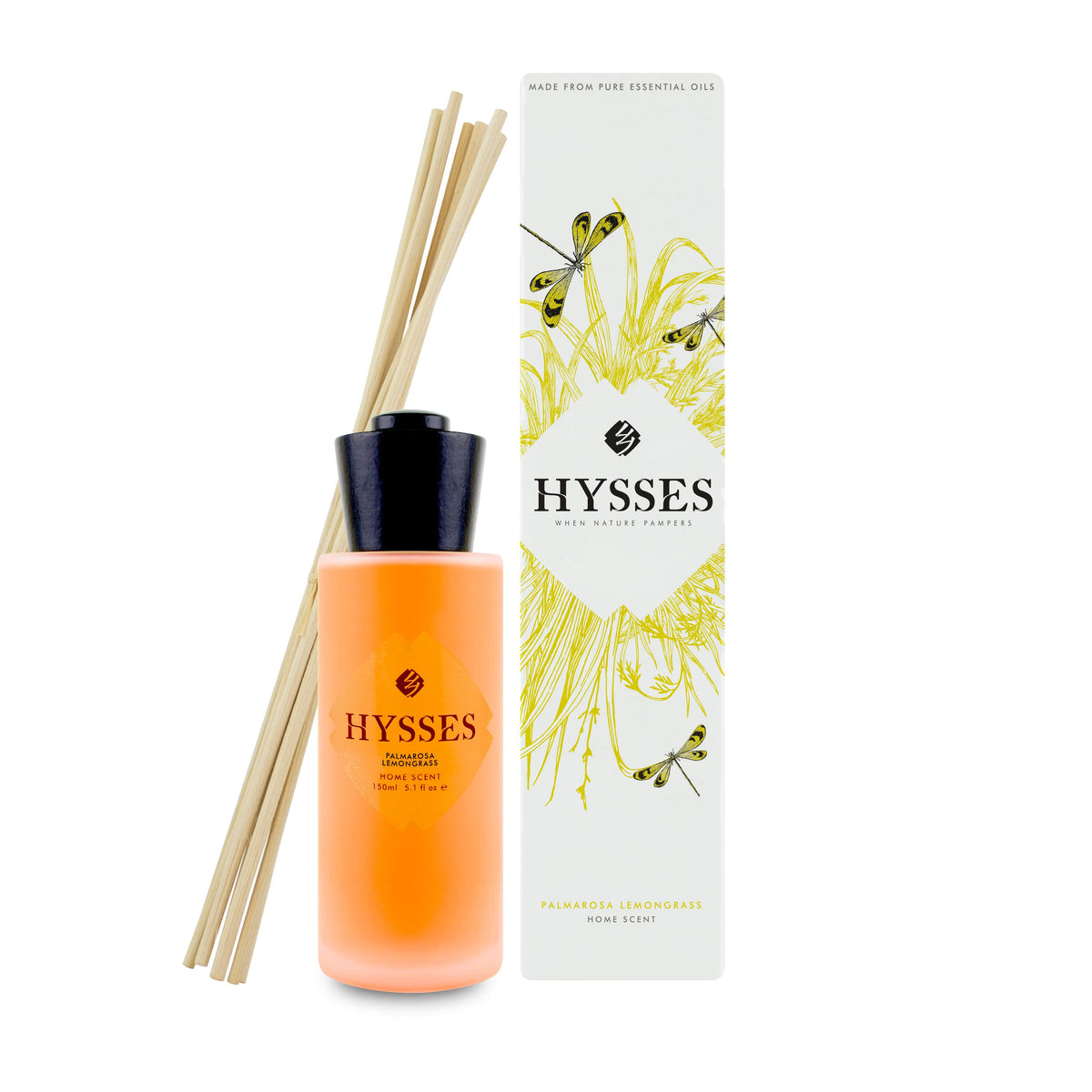 Hysses Home Scents Home Scent Reed Diffuser Palmarosa Lemongrass