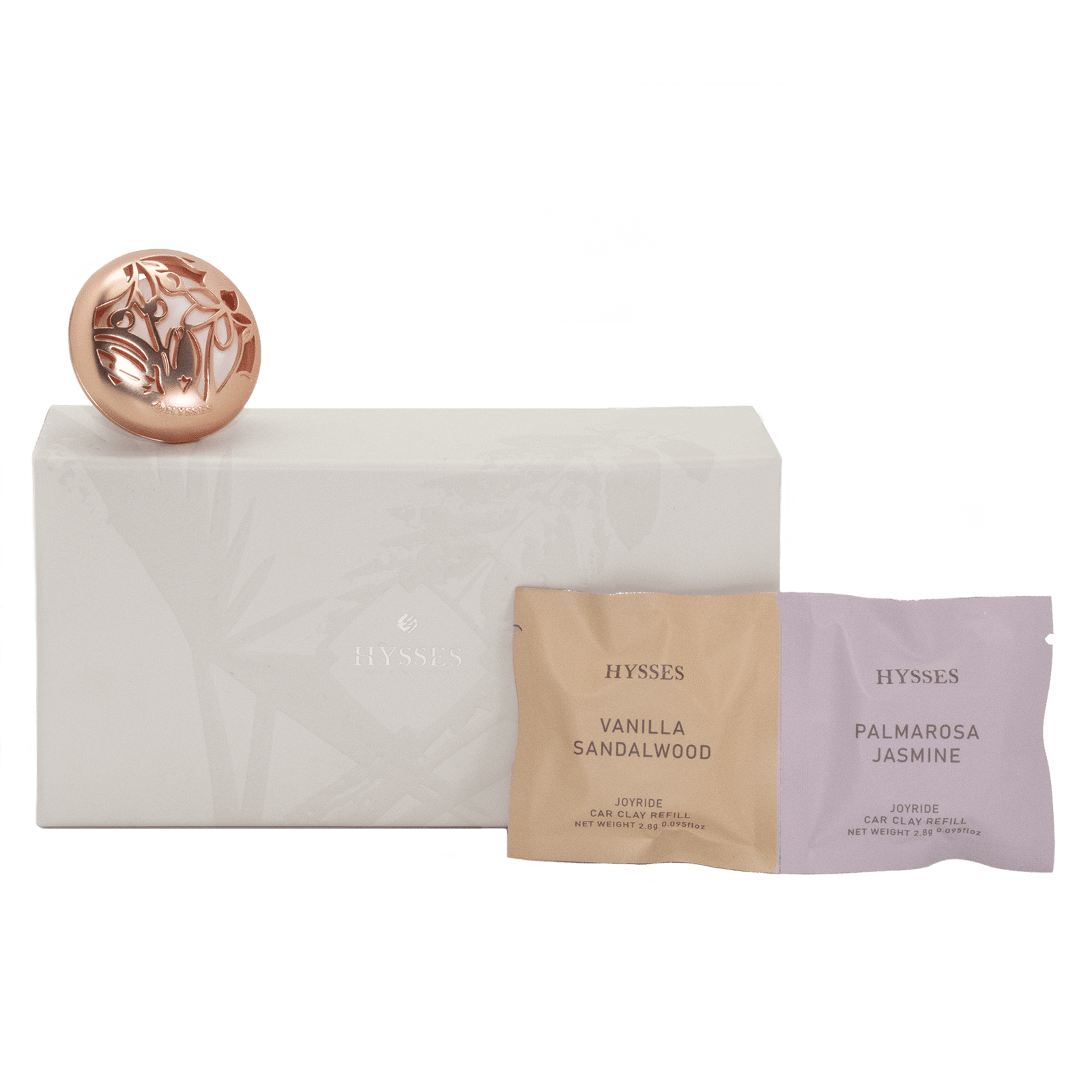 Hysses Home Scents Joyride Car Clay, Floret (Palmarosa Jasmine & Vanilla Sandalwood)