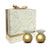 Hysses Home Scents Orion Gold Clay Diffuser Set of 2, Bergamot Sandalwood & Geranium Rosemary