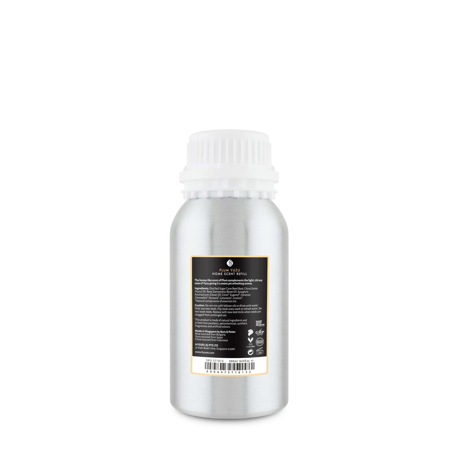 Hysses Home Scents 500ml Refill Home Scent Plum Yuzu
