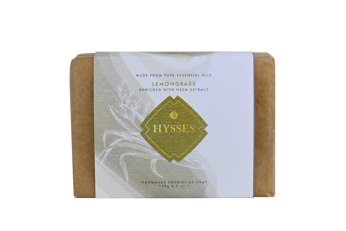 Probiotics Handmade Soap, Lemongrass (Wax Paper Wrapped)